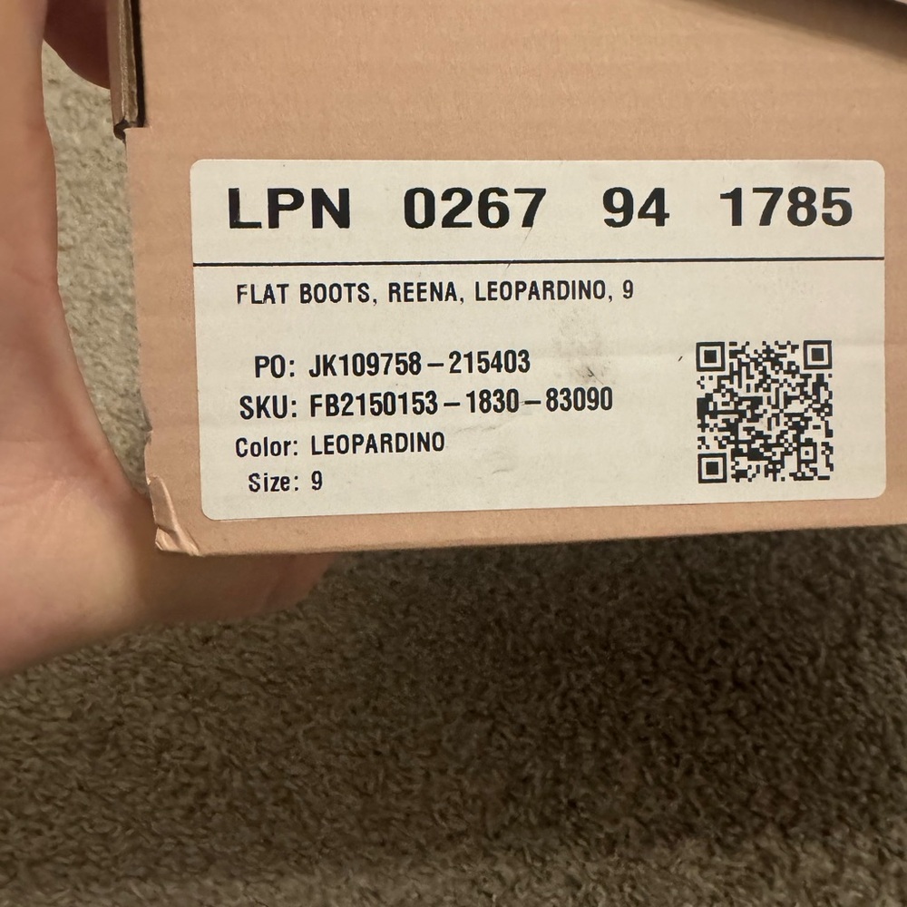 JustFab Leopard Print Flat Boots - Picture 4 of 4